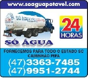Transporte de só água potável em caminhão pipa sc