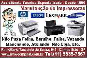 Manuteno de impressoras hp epson lexmark Samsung