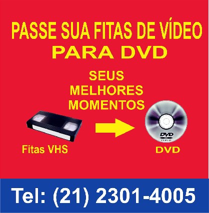 Transformamos Fitas de Vídeo VHS / mini DV em DVD