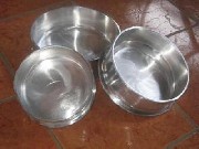Comedouros maciço em alumínio batido para cães